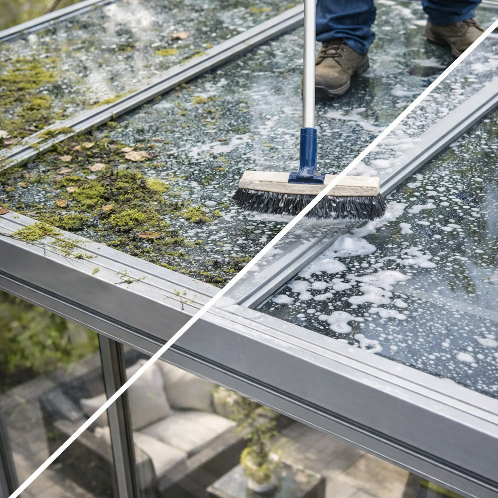Glasreinigung Wintergarten